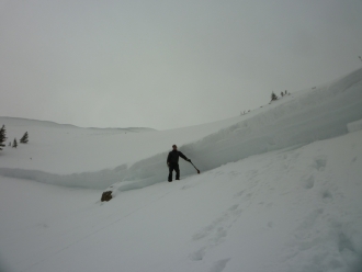 Natural Avalanche Crown Northern Bridgers 18 March 11